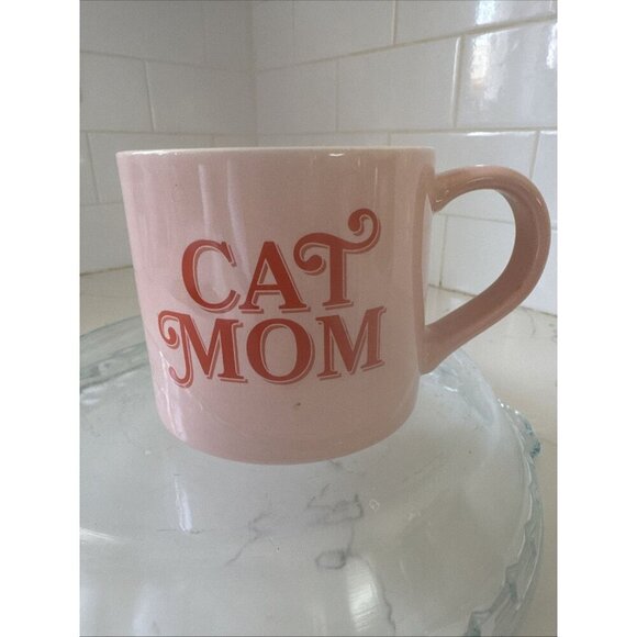 CAT MOM Coffee Mug Parker Lane Stoneware Pink - Picture 5 of 9